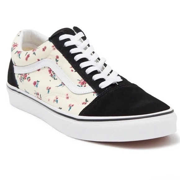 vans ditsy floral old skool womens shoes